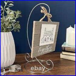 Bard's Twisted Silver Ornament Stand, Large, 12.25 H x 5.5 W x 7.5 D