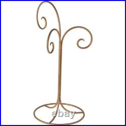 Bard's Wrought Iron 3 Arm Gold-toned Ornament Stand, 17 H x 7.5 W x 7.5 D