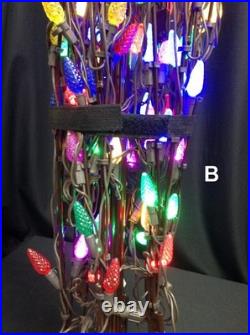 Bare Branch Tree Holiday Christmas Tree Pre-Lit LED metal frame 8' yard ornament