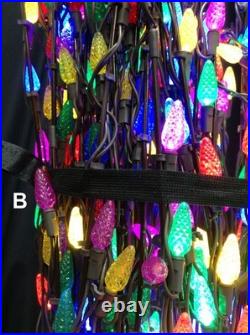 Bare Branch Tree Holiday Christmas Tree Pre-Lit LED metal frame 8' yard ornament