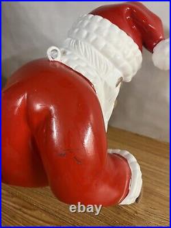 Barthelmess Climbing Santa Claus 22 Fiberglass Resin Christmas Decoration 1995