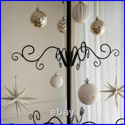 Barton 6.4ft Wrought Christmas Tree Ornament Display Stand Holder Hang Wire Hook