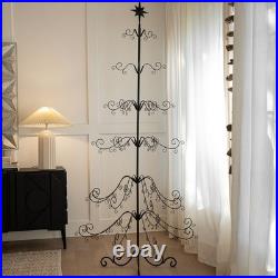 Barton 6.4ft Wrought Christmas Tree Ornament Display Stand Holder Hang Wire Hook
