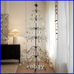 Barton 6.4ft Wrought Christmas Tree Ornament Display Stand Holder Hang Wire Hook