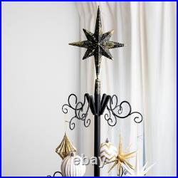 Barton 6.4ft Wrought Christmas Tree Ornament Display Stand Holder Hang Wire Hook