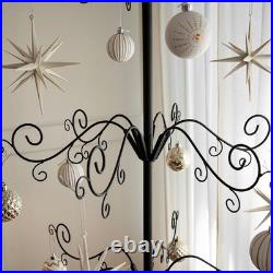 Barton 6.4ft Wrought Christmas Tree Ornament Display Stand Holder Hang Wire Hook