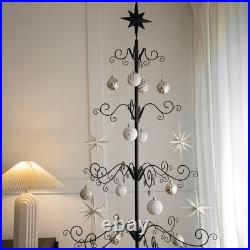Barton 6.4ft Wrought Christmas Tree Ornament Display Stand Holder Hang Wire Hook