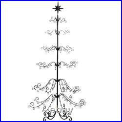 Barton 6.4ft Wrought Christmas Tree Ornament Display Stand Holder Hang Wire Hook