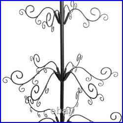 Barton 6.4ft Wrought Christmas Tree Ornament Display Stand Holder Hang Wire Hook