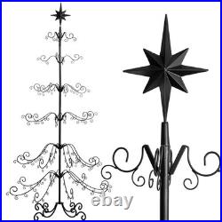 Barton 6.4ft Wrought Christmas Tree Ornament Display Stand Holder Hang Wire Hook