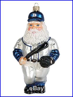 Baseball Player Santa Claus Polish Glass Christmas Ornament New Tree Decoration