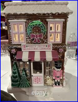 Bath & Body Works 2019 Holly Jolly Christmas Corner Candle Luminary Retired