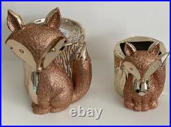 Bath & Body Works FOX Fall 2020 Rose Gold Pedestal Candle & Soap Holder Lot New