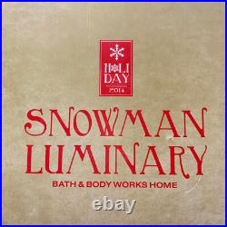 Bath & Body Works Snowman Candle Luminary Ceramic in Box LARGE 16 Tall RARE Bath & Body Works Snowman Candle Luminary Ceramic in Box LARGE 16 Tall RARE