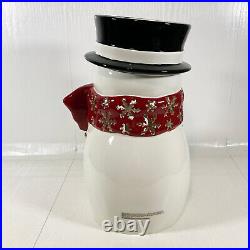Bath & Body Works Snowman Candle Luminary Ceramic in Box LARGE 16 Tall RARE