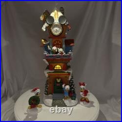 Battery Operated 11 Piece Disney Holiday Village with Mickey Mouse and Friends