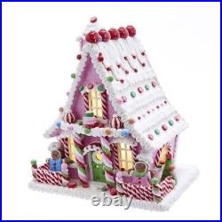 Battery Operated Candy Gingerbread House Figurine GBJ0003 New