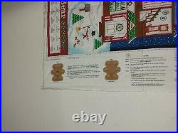 Beary Merry Christmas Advent Calendar QT Fabric Panel New With Instructions & Bear