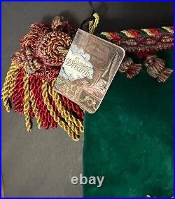 Beautiful Christmas Stocking Elegant with Charms Sweet Dreams luxary NWT