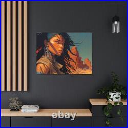 Beautiful Young Woman on Canvas Gallery Wraps