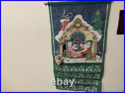 Beautiful vintage cloth advent calendar
