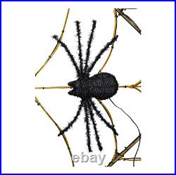Berkley Jensen 5' Metal Spider Web Halloween Lighted Décor with 352 LED Lights