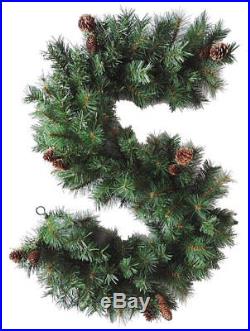 Best Artificial 6ft/180cm Luxury Christmas Garland & Pine Cones Xmas Decor tree