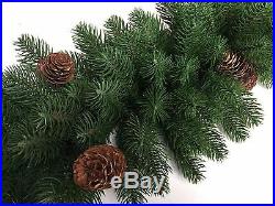 Best Artificial 6ft / 9ft PREMIUM Christmas Garland with Full PE Tips, LED Lights
