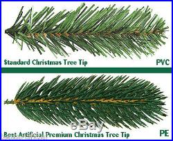 Best Artificial Premium 2,1 M/210cm Klappbar Weihnachtsbaum Für Drinnen Echt