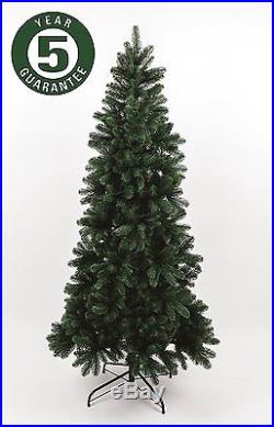 Best Artificial Premium Slim 6ft 180cm Hinged Christmas Tree Indoor 100% PE Tips