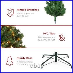Best Choice Products 6ft Pre-Lit Spruce Artificial Holiday Christmas Tree