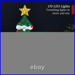 Best Choice Products Lighted 2D Tree Decor 170 LED Lights 3 Gift Boxes 6ft Best Choice Products Lighted 2D Tree Decor 170 LED Lights 3 Gift Boxes 6ft