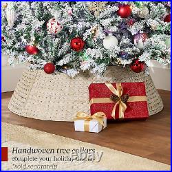 Best Choice Products Pre-Lit Artificial Christmas Tree 7.5Ft Snow Flocked Pine T