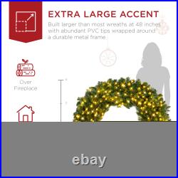 Best Choice Products Pre-Lit Artificial Fir Wreath LED Lights Plug-In PVC Tips Best Choice Products Pre-Lit Artificial Fir Wreath LED Lights Plug-In PVC Tips