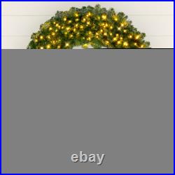 Best Choice Products Pre-Lit Artificial Fir Wreath LED Lights Plug-In PVC Tips Best Choice Products Pre-Lit Artificial Fir Wreath LED Lights Plug-In PVC Tips