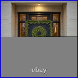 Best Choice Products Pre-Lit Cedar Cypress Realistic Wreath Twinkling LEDs