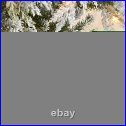 Best Choice Products Pre-Lit Flocked Cedar Cypress Tree Twinkling Lights