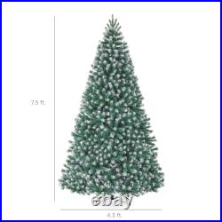 Best Choice Products Unlit Frosted Artificial Spruce Tree withEasy Assembly Blue