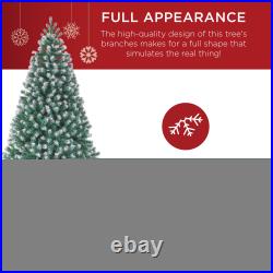 Best Choice Products Unlit Frosted Artificial Spruce Tree withEasy Assembly Blue