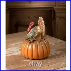 Bethany Lowe 2023 Fall Thanksgiving Turkey on Pumpkin TD2207