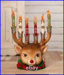Bethany Lowe Christmas 12.75 Retro Reindeer Candelabra TD3168
