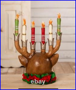 Bethany Lowe Christmas 12.75 Retro Reindeer Candelabra TD3168 Bethany Lowe Christmas 12.75 Retro Reindeer Candelabra TD3168