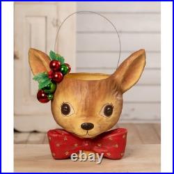 Bethany Lowe Christmas Fawnie Bucket Large TJ3315