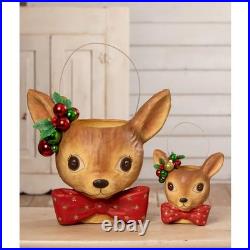 Bethany Lowe Christmas Fawnie Bucket Large TJ3315