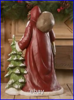 Bethany Lowe Christmas Traditional Father Christmas with Tree 19 NEW