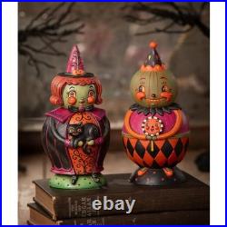 Bethany Lowe Halloween Jackie Green-O-Ween Spooks Jar JP4029 Bethany Lowe Halloween Jackie Green-O-Ween Spooks Jar JP4029