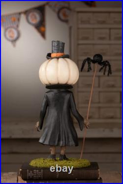Bethany Lowe Halloween Mr. Gourdy's Night Out Figurine- 13''H-New for 2026