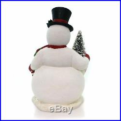 Bethany Lowe Large Snowman Sam Tree Figurine Retro Vintage Style Christmas Decor