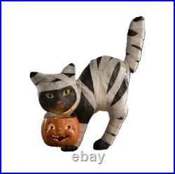 Bethany Lowe Mummy Kitty Paper Mache TJ2321