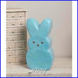 Bethany Lowe Peeps Pink Bunny & Blue Bunny Paper Mache Easter Figurines-18.5''H